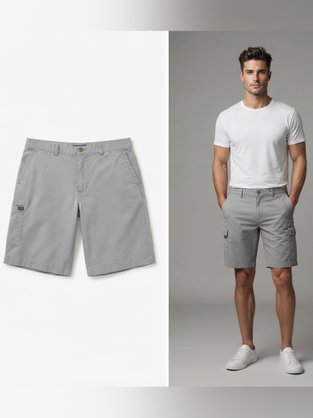 Callaway Men's Light Grey Cargo Shorts
